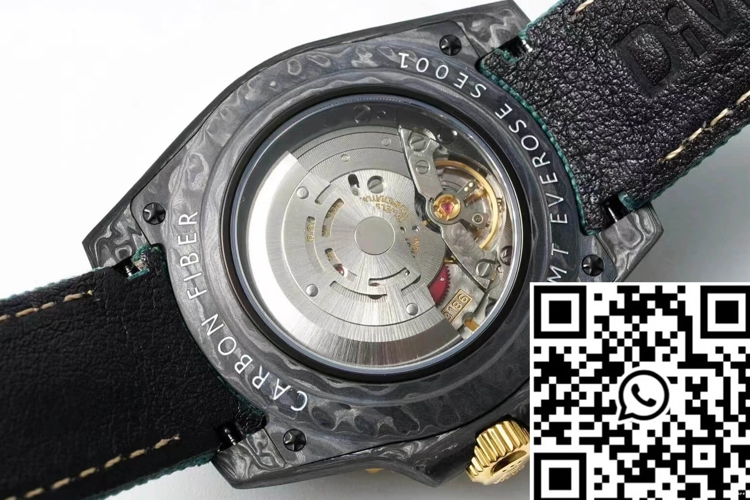 GMT-MASTER II Fabric Diw Rolex Fiber Case Strap Green Carbon 0507